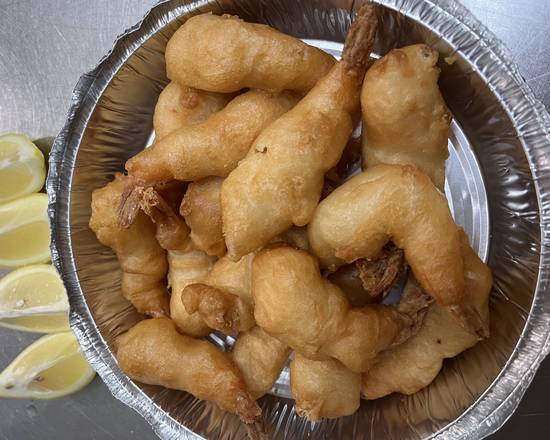 Deep-Fried Prawns with Fresh Lemon 炸虾柠檬
